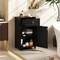 MDF Bathroom Cabinet with Adjustable Shelf, Drawer and Anti-Tipping Feature